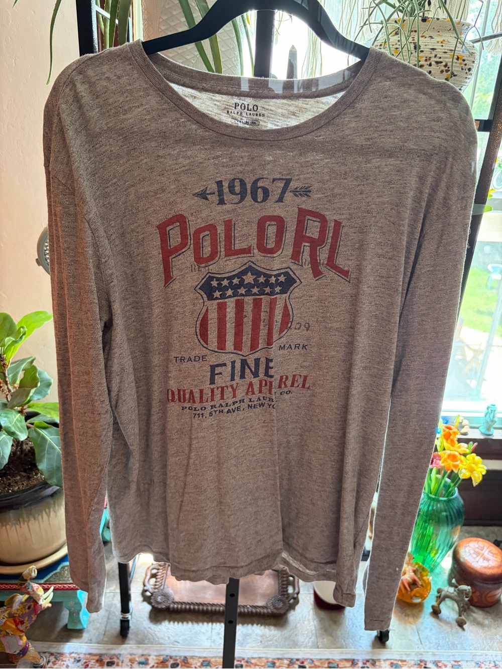 Polo by Ralph Lauren Heather Gray Crewneck Tee